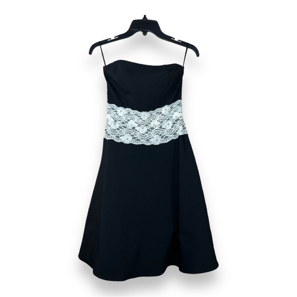 Size 1 Y2k Era Ruby Rox Brand Dress Juniors Strapless  Prom Retro Pinup Event